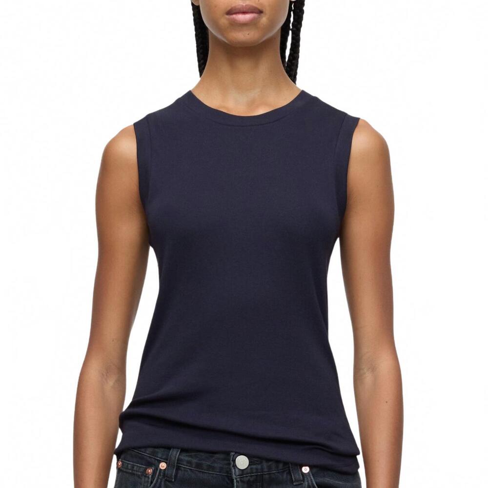 NEW CLOSED crewneck tank in dark midnight